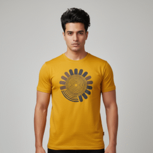 Prayer half sleeves - M, Mustard